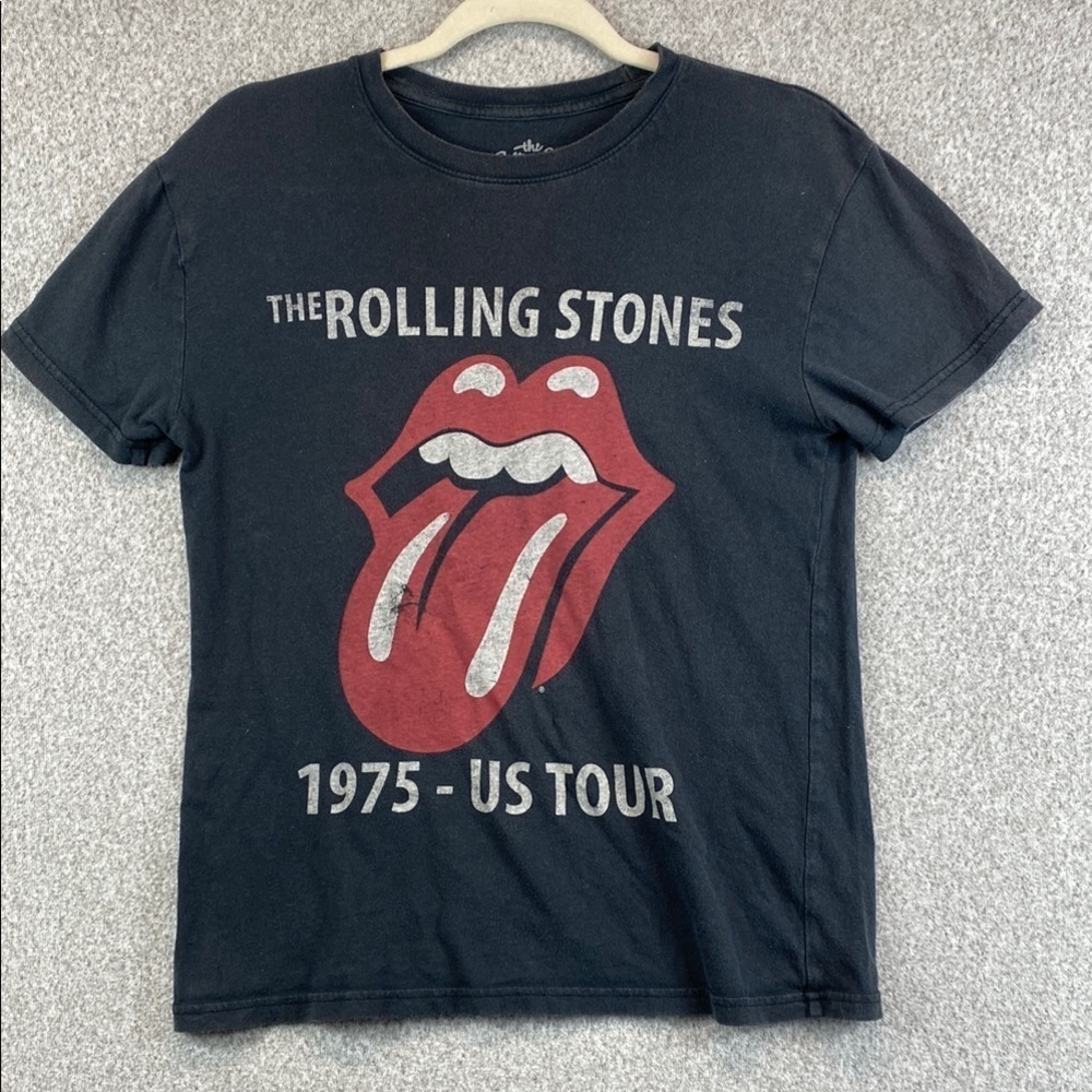 Rolling Stones band tee S black grunge edgy Y2K